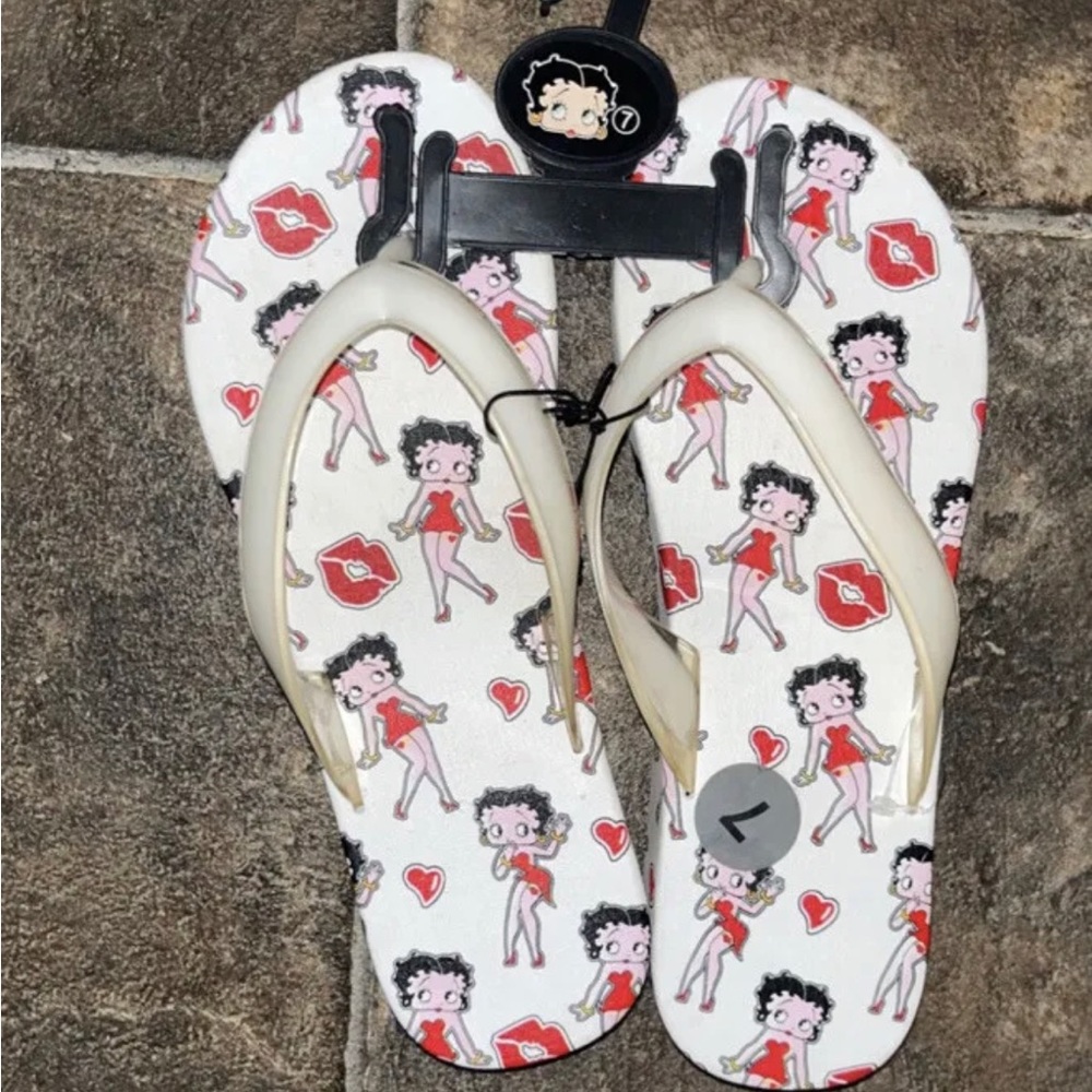 New Betty Boop Flip Flops sz 7